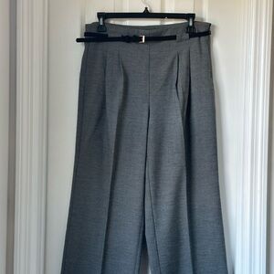 LOFT Charcoal Wide Leg Pants
